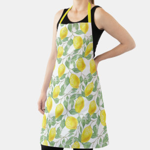 Pretty Yellow Lemons Apron
