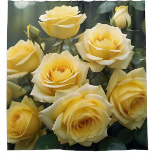 Pretty yellow roses garden picture