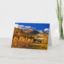 Pretty Yellow Trees Mountain Photo Thanksgiving