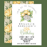 Pretty Yellow Tulip Flowers 18th Birthday Invitation<br><div class="desc">Pretty Yellow Tulip Flowers 18th Birthday Invitation For Women.  Easy To Change The Sample Text To Your Own By Clicking Personalize.  Click Personalize/Edit With Design Tool To Change The Font Type,  Font Colour,  Font Size Or To Add/Delete/Change The Text Or Design Elements.</div>