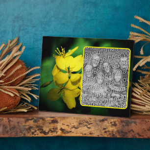 Pretty Yellow Wildflowers Add Your Own Photo Plaque