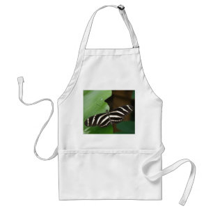 Pretty Zebra Longwing Butterfly Apron