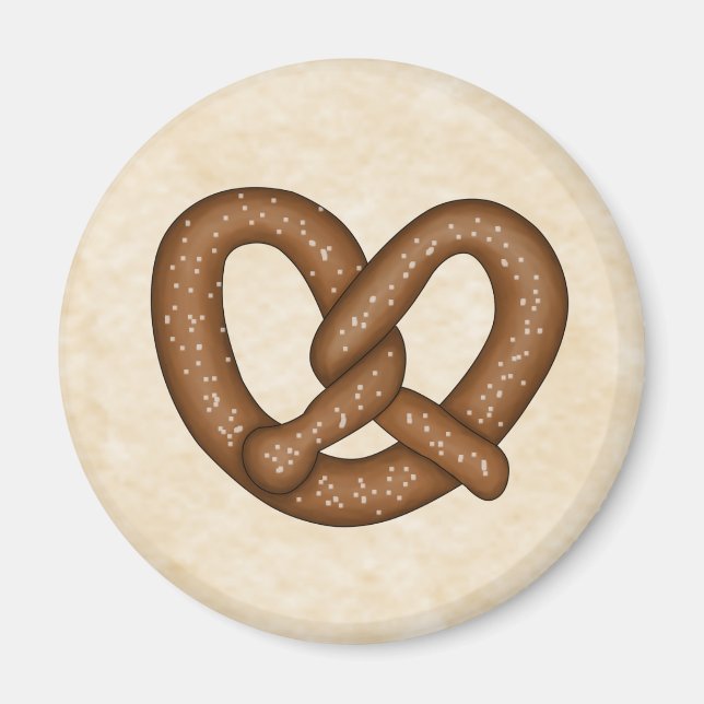 Pretzel avec Aimant Bkgd Beige (Devant)