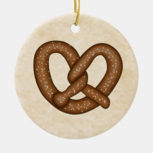 Pretzel avec ornement Bkgd Beige