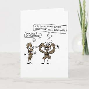 Pretzel Greeting Card