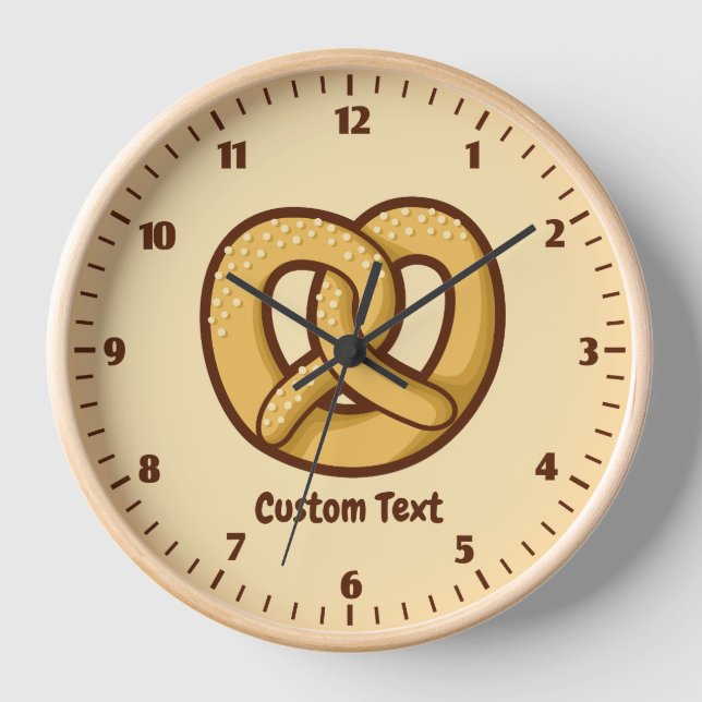 Pretzel Icon Clock (Front)