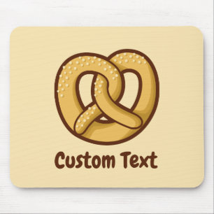 Pretzel Icon Mouse Pad