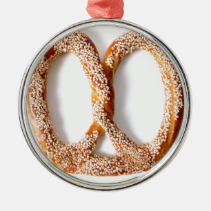 Pretzel Metal Ornament