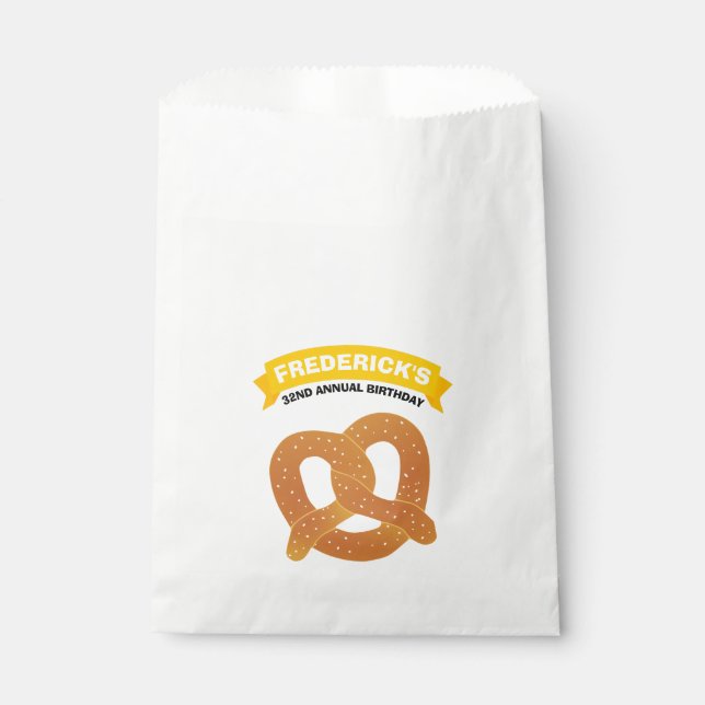 Pretzel Party Favour Bag (Front)