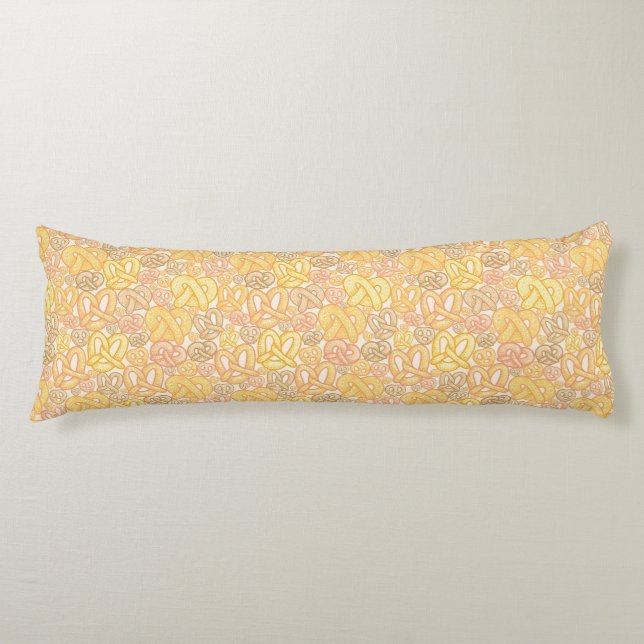 Pretzel Pattern Body Pillow (Front)