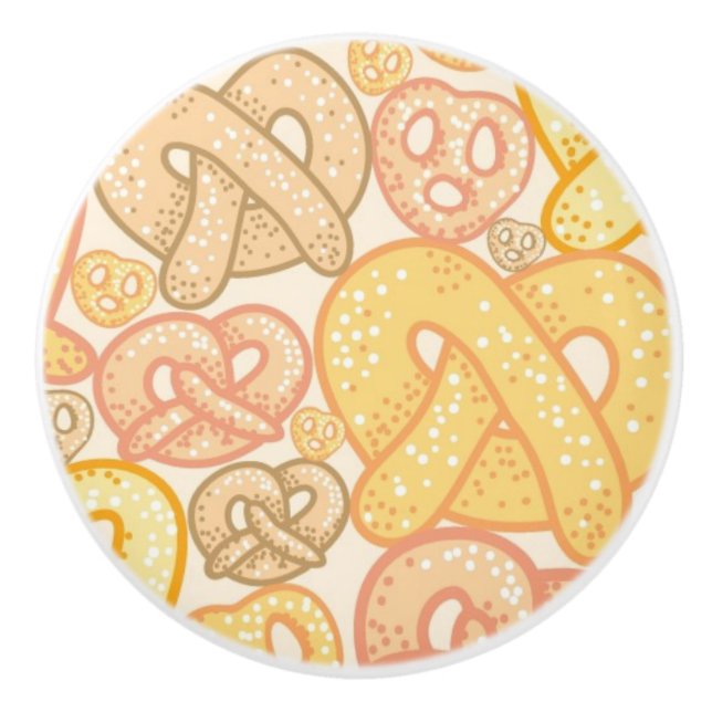 Pretzel Pattern Ceramic Knob (Front)