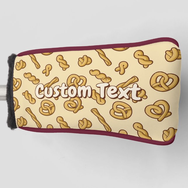 Pretzel Pattern Golf Head Cover (Front)