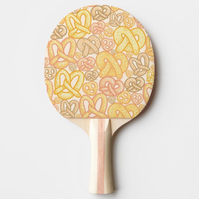 Pretzel Pattern Ping Pong Paddle (Front)