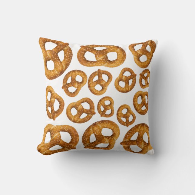 Pretzel pattern  throw pillow (Front)