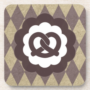 pretzel vintage coaster
