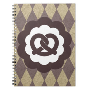 pretzel vintage notebook