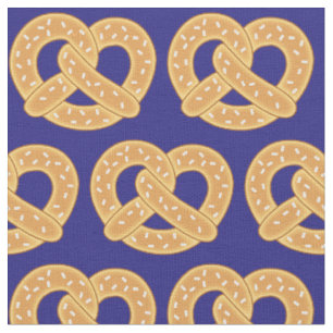 Pretzels Cute Food Kids Fabric