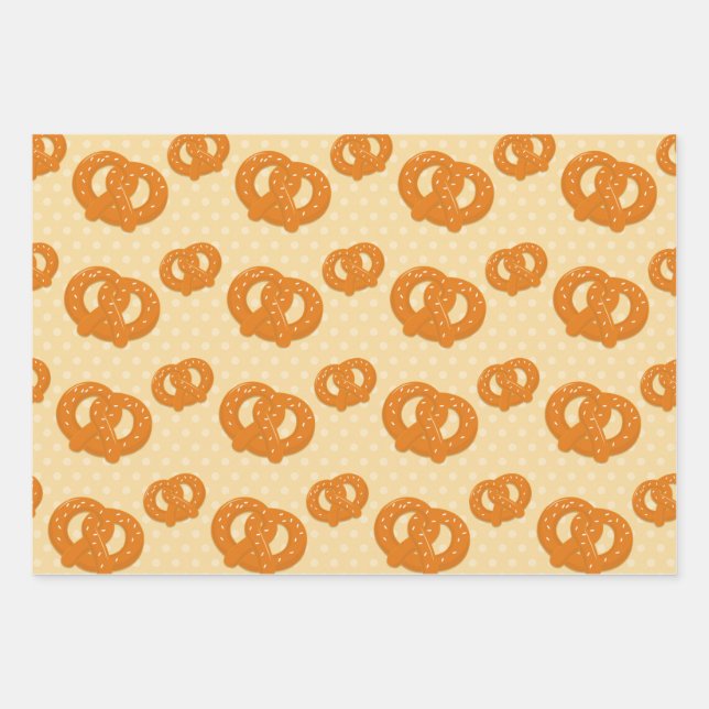 Pretzels Wrapping Paper Sheet (Front)