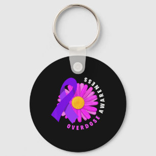 Prevent Overdose Opioid Drug Overdose Awareness  Keychain