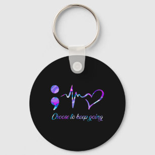 Prevention Awareness Choose To Keep Going 2  Keychain