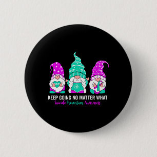 Prevention Awareness Gnome Mental Health Awareness 2 Inch Round Button