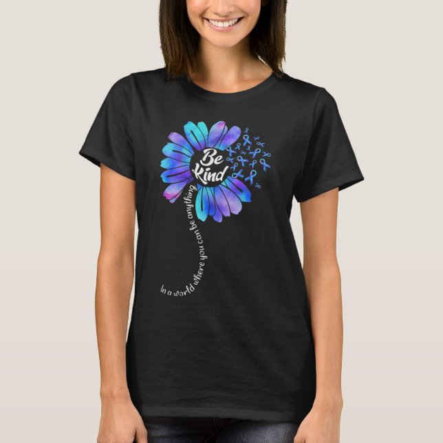Prevention Awareness In September Be Kind Sunflowe T-Shirt (Front)