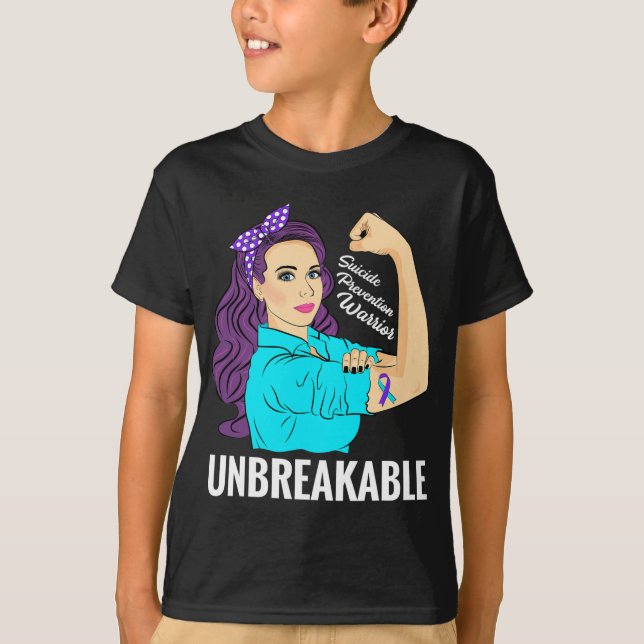 Prevention Awareness Mental Health Warrior  T-Shirt (Front)