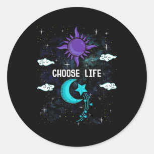 Prevention Awareness Semicolon Choose Life  Classic Round Sticker