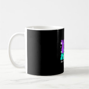 Prevention awareness teal & purple ribbon you coffee mug
