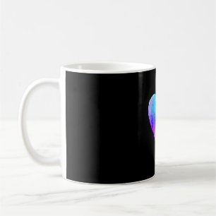 Prevention awareness teal & purple semicolon coffee mug