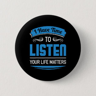 Prevention Mental Health Counsellor And Design  2 Inch Round Button
