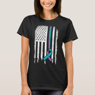 Prevention Shirt Usa Flag Ribbon Survivor