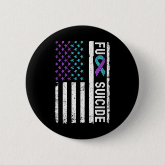 Prevention Week Awareness Month American Flag 2 Inch Round Button