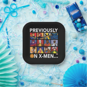 "Previously On X-Men…" Paper Plate