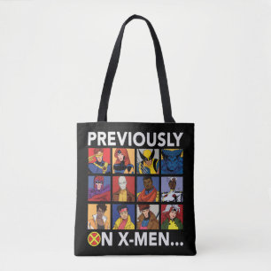 "Previously On X-Men…" Tote Bag