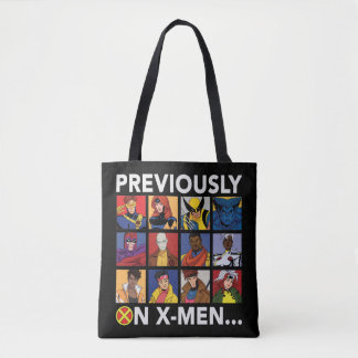 "Previously On X-Men…" Tote Bag