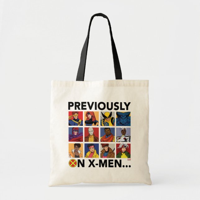 "Previously On X-Men…" Tote Bag (Front)