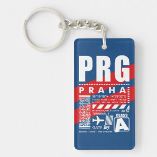 PRG Prague Airport Keychain