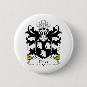 Price Family Crest 2 Inch Round Button