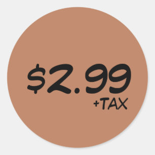 Price Label With Tax