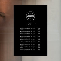 Price List | Black Logo Business Professional