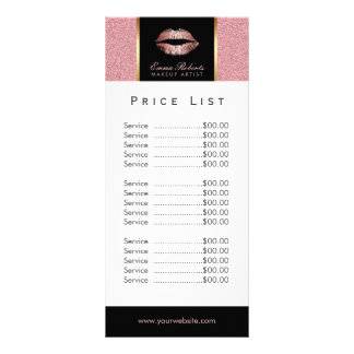beauty price list template free