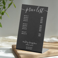 Price List Service Script Black