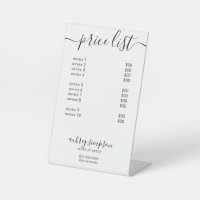 Price List Service Script White