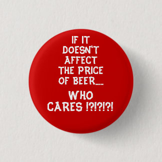 Price of Beer Button - Red