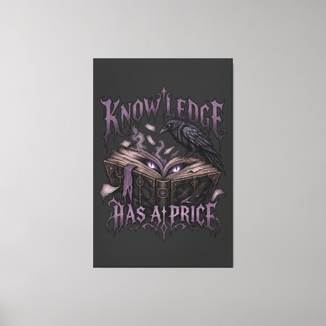 Price Of Knowledge Canvas Print (Front)