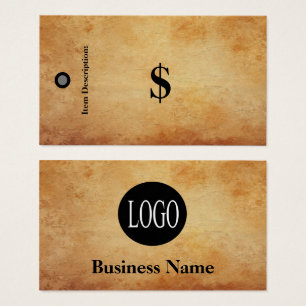 Price Tags Parchment Retail Store Tag