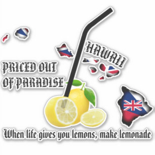 PRICED OUT OF PARADISE LEMONADE HI Flag Islands