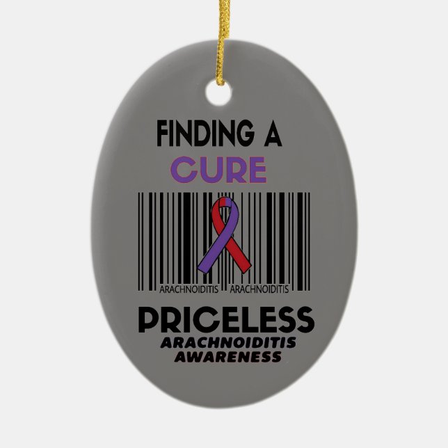 Priceless...Arachnoiditis Ceramic Ornament (Front)