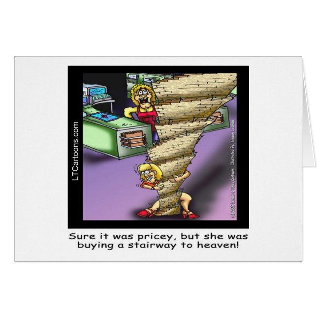 Pricey Heavenly Stairway Funny (Front Horizontal)